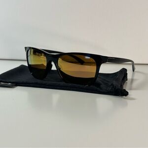 Oakley Women's OO9473 Leadline Square Sunglasses, Polished Black/Prizm Rose Gold